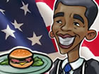 Cuisine des hamburgers avec Obama
